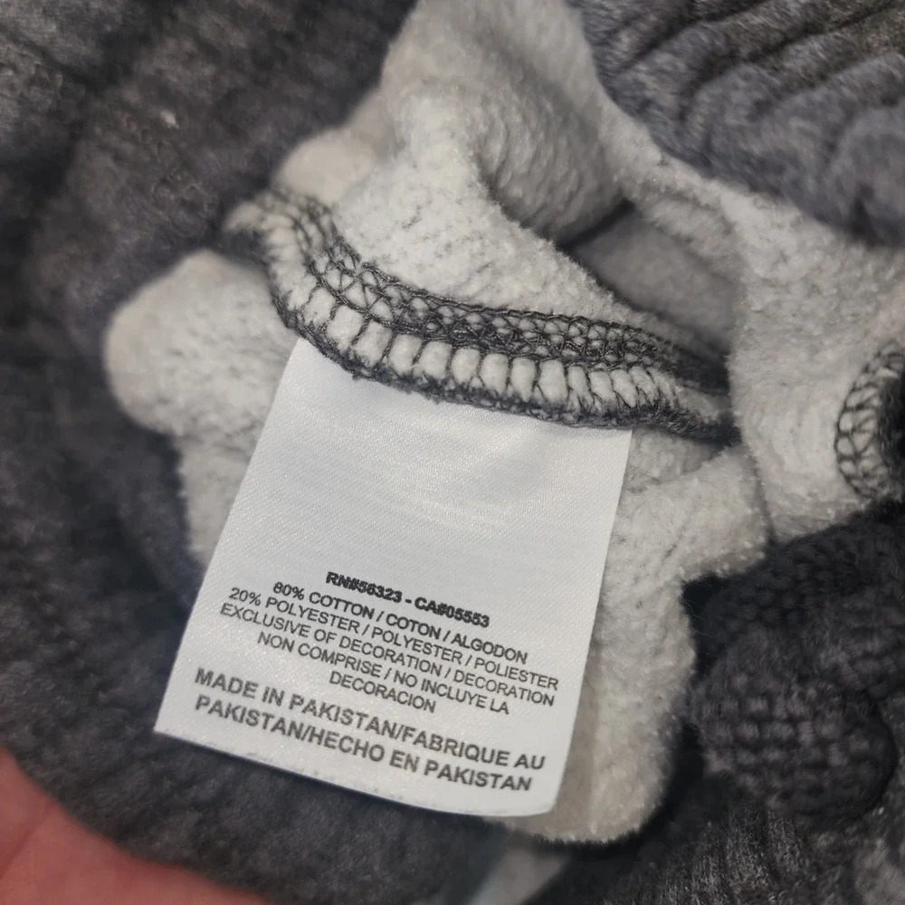 Nike Mens Fleece Sweatpants Large Charcoal Grey Straight Leg Joggers RN56323‎